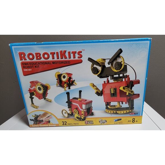 Robotikits EM4 Educational Motorized Robot Kit, OWI-891 Kids Building Toys 32 Pc - Picture 2 of 6